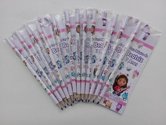 Marcador de Livro + Lápis a Casa Mágica da Gabby
