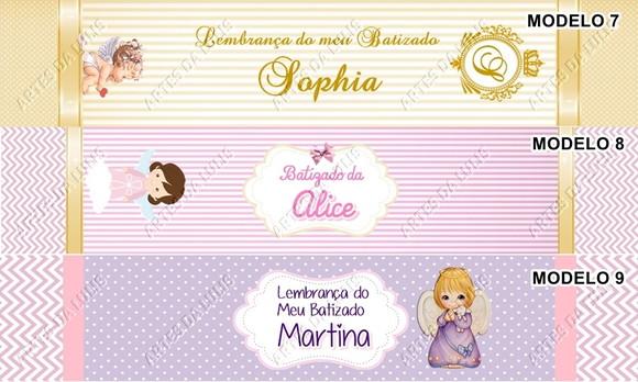 Marcador de Livro + Lápis Batizado Menina