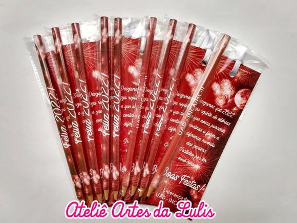 Marcador de Livro + Lápis Boas Festas