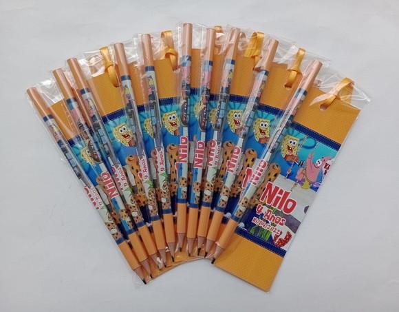 Marcador de Livro + Lápis Bob Esponja