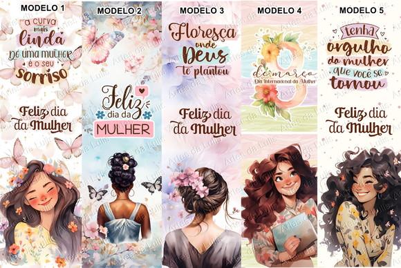 Marcador de Livro + Lápis Dia Internacional da Mulher