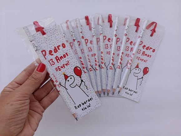 Marcador de Livro + Lápis Flork Aniversário