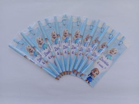 Marcador de Livro + Lápis Frozen Baby