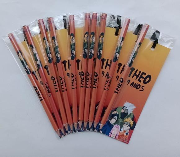Marcador de Livro + Lápis Naruto