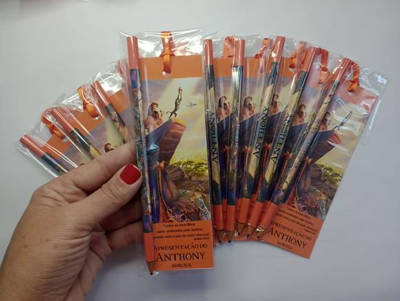 Marcador de Livro + Lápis o Rei Leão