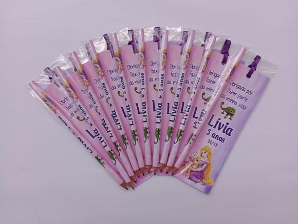 Marcador de Livro + Lápis Rapunzel