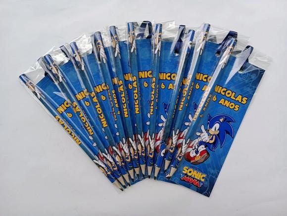 Marcador de Livro + Lápis Sonic
