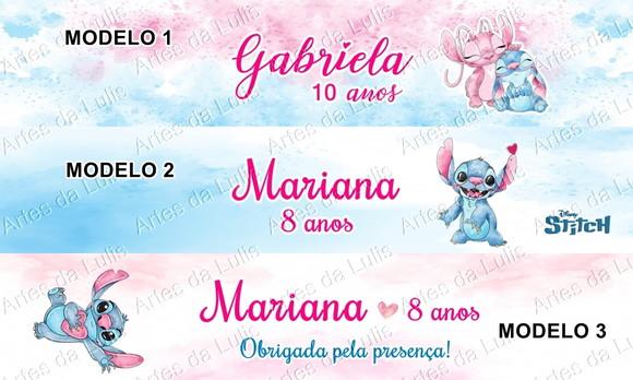 Marcador de Livro + Lápis Stitch e Angel