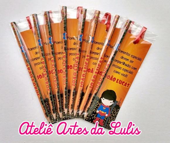 Marcador de Livro + Lápis Superman