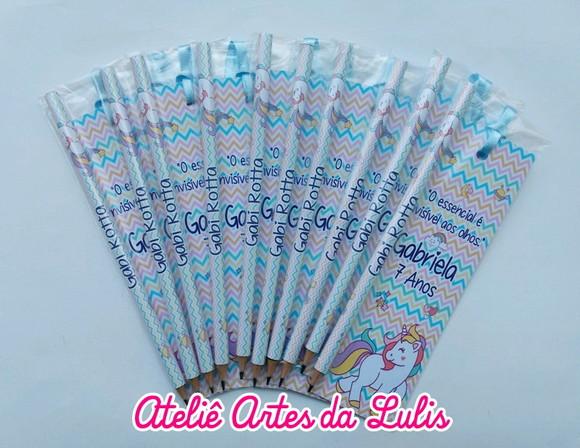 Marcador de Livro + Lápis Unicórnio