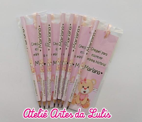 Marcador de Livro + Lápis Ursinha