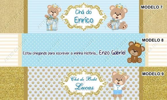 Marcador de Livro + Lápis Ursinho Rei