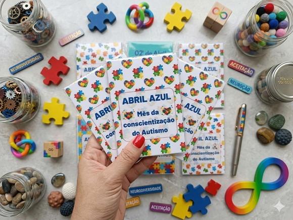 Mini Bloquinho Abril Azul