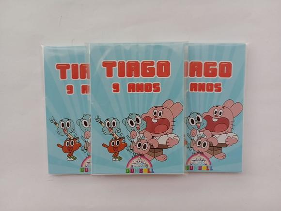 Mini Bloquinho Personalizado Gumball