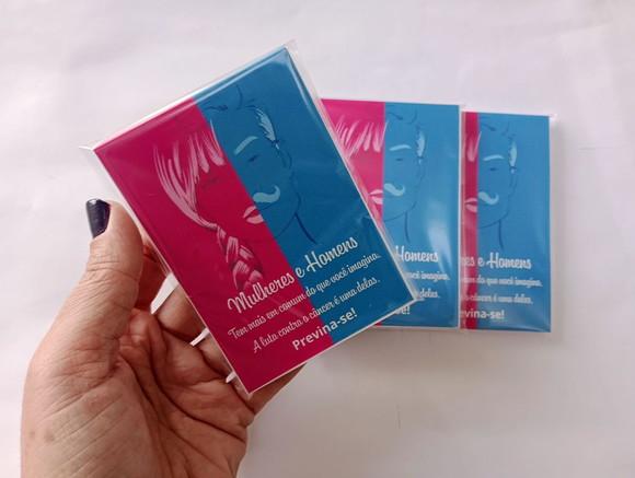 Mini Bloquinho Personalizado Outubro Rosa e Novembro Azul