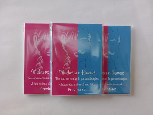 Mini Bloquinho Personalizado Outubro Rosa e Novembro Azul