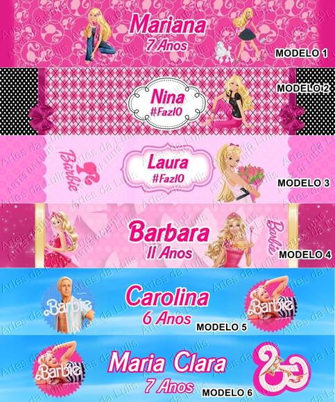 Pulseira Bate Enrola Barbie Cores Sortidas