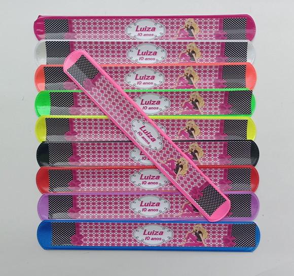 Pulseira Bate Enrola Barbie Cores Sortidas