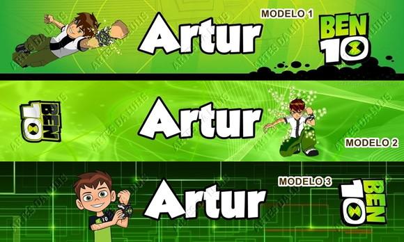 Pulseira Bate Enrola Ben 10 Cores Sortidas