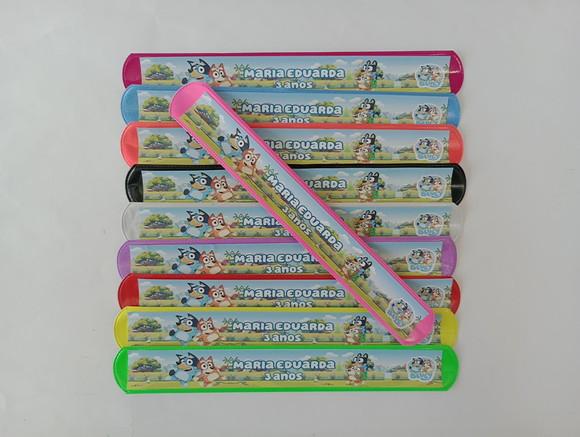 Pulseira Bate Enrola Bluey Cores Sortidas