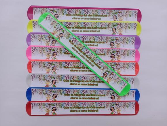 Pulseira Bate Enrola Carnaval Cores Sortidas