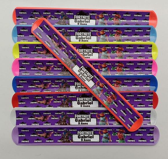 Pulseira Bate Enrola Fortnite Cores Sortidas