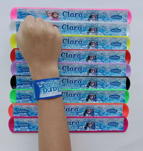 Pulseira Bate Enrola Frozen Cores Sortidas
