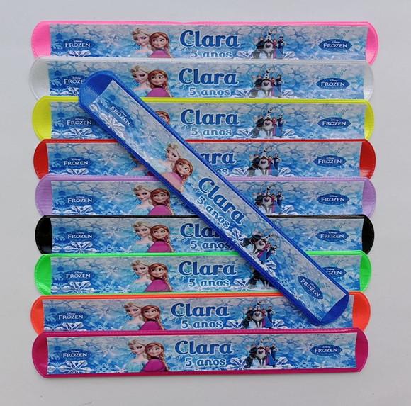 Pulseira Bate Enrola Frozen Cores Sortidas
