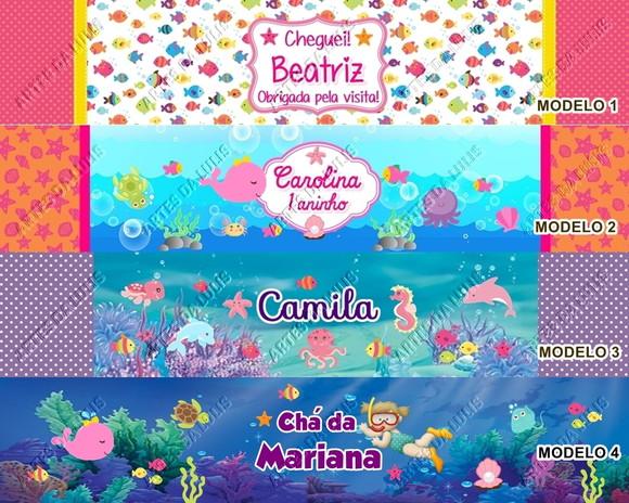 Pulseira Bate Enrola Fundo do Mar Cores Sortidas