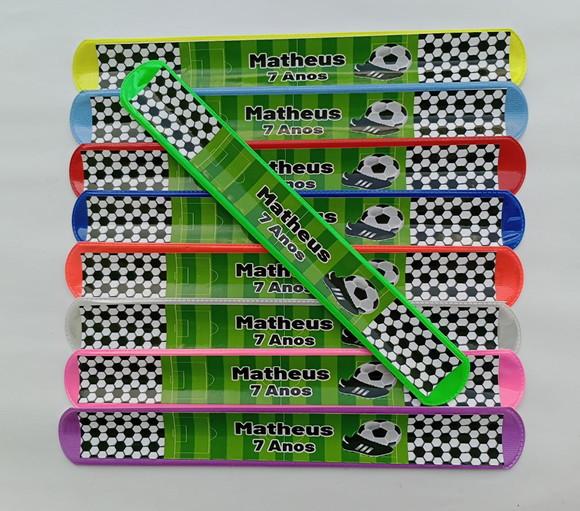 Pulseira Bate Enrola Futebol Cores Sortidas