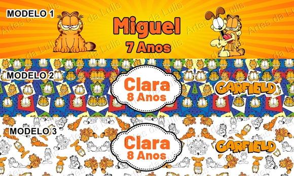 Pulseira Bate Enrola Garfield Cores Sortidas