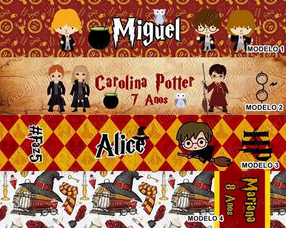 Pulseira Bate Enrola Harry Potter Cores Sortidas