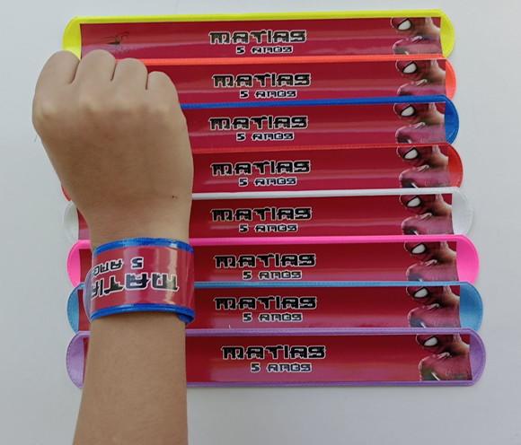 Pulseira Bate Enrola Homem Aranha Cores Sortidas