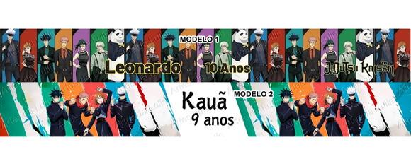 Pulseira Bate Enrola Jujutsu Kaisen Cores Sortidas