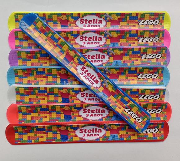 Pulseira Bate Enrola Lego Cores Sortidas
