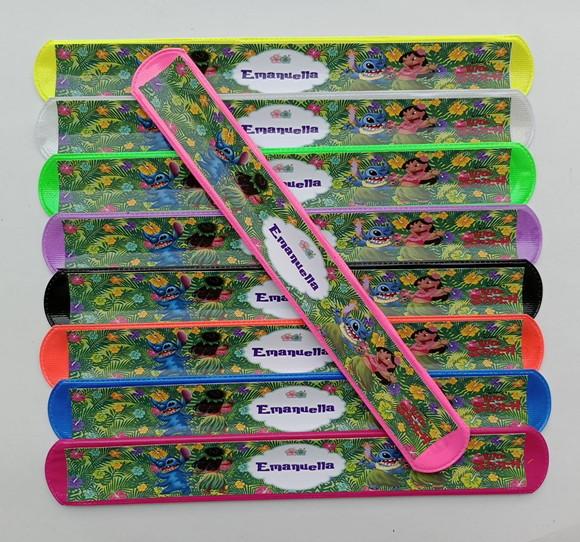 Pulseira Bate Enrola Lilo e Stitch Cores Sortidas