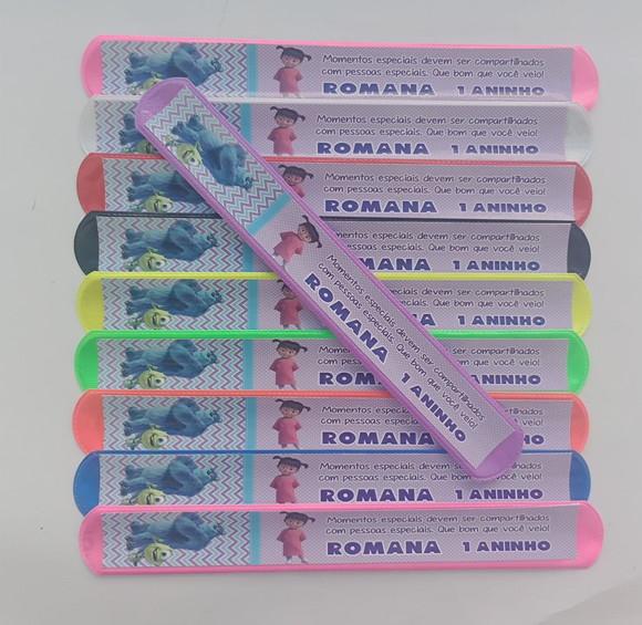 Pulseira Bate Enrola Monstros Sa Cores Sortidas