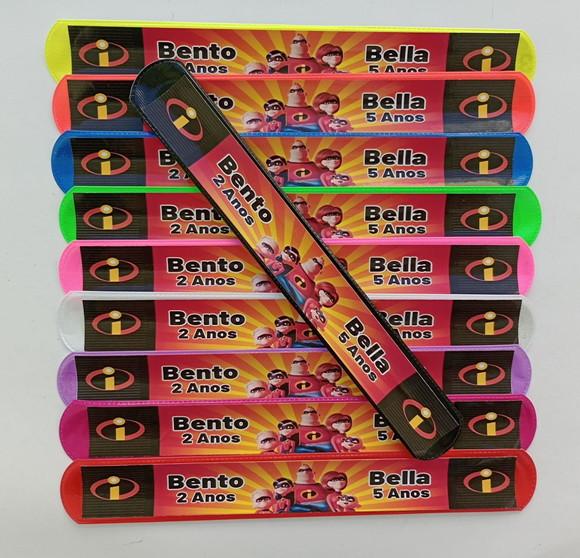 Pulseira Bate Enrola os Incríveis Cores Sortidas