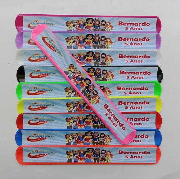 Pulseira Bate Enrola Personalizada Cores Sortidas