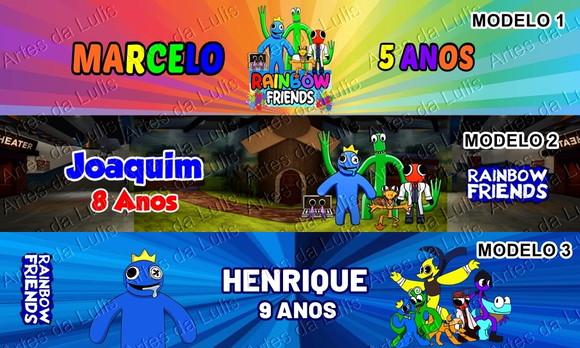 Pulseira Bate Enrola Rainbow Friends Cores Sortidas