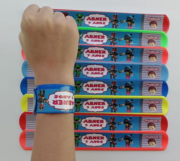 Pulseira Bate Enrola Roblox Cores Sortidas