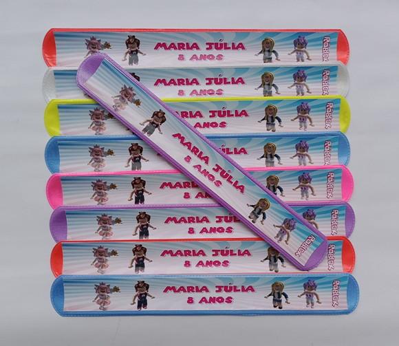 Pulseira Bate Enrola Roblox Cores Sortidas