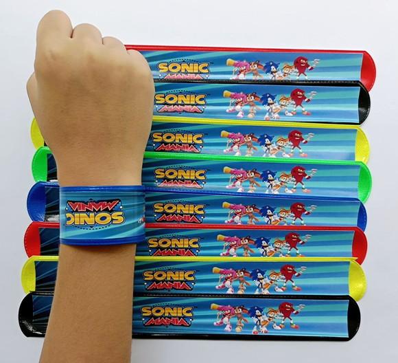 Pulseira Bate Enrola Sonic Cores Sortidas