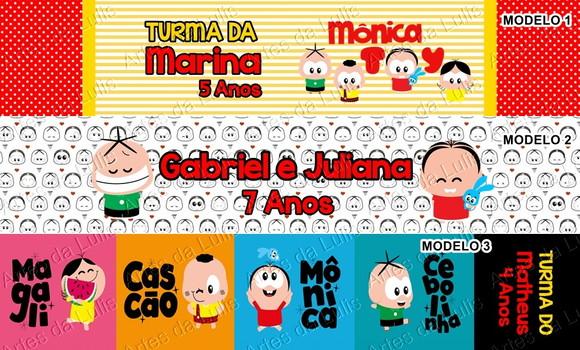Pulseira Bate Enrola Turma da Mônica Toy Cores Sortidas