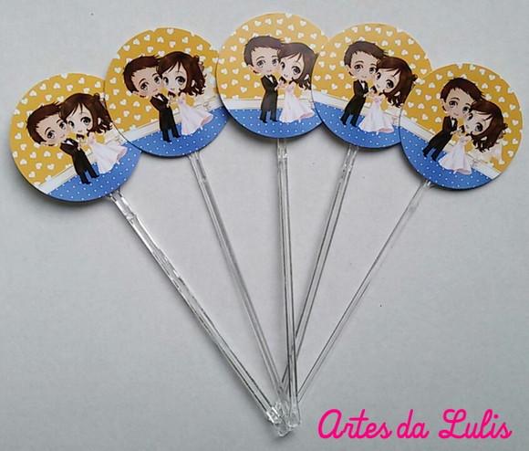 Topper para Docinho Casamento
