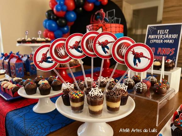 Topper para Docinho Homem Aranha