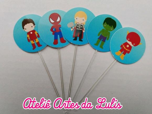 Topper para Docinho Heróis Baby