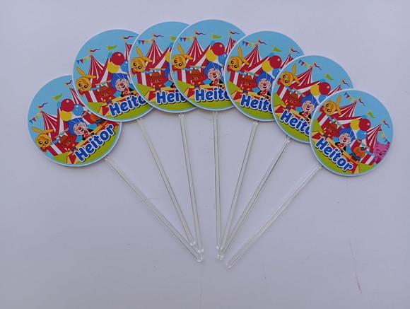 Topper para Docinho Palhaço Plim Plim