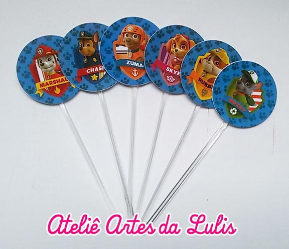 Topper para Docinho Patrulha Canina