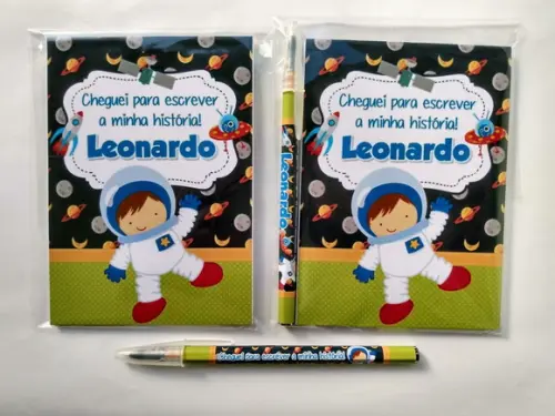 Bloquinho com Caneta Astronauta